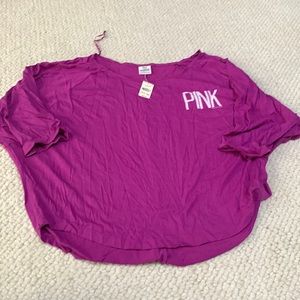 Victoria’s Secret PINK Crop shirt - Purple - Size XS - NWT